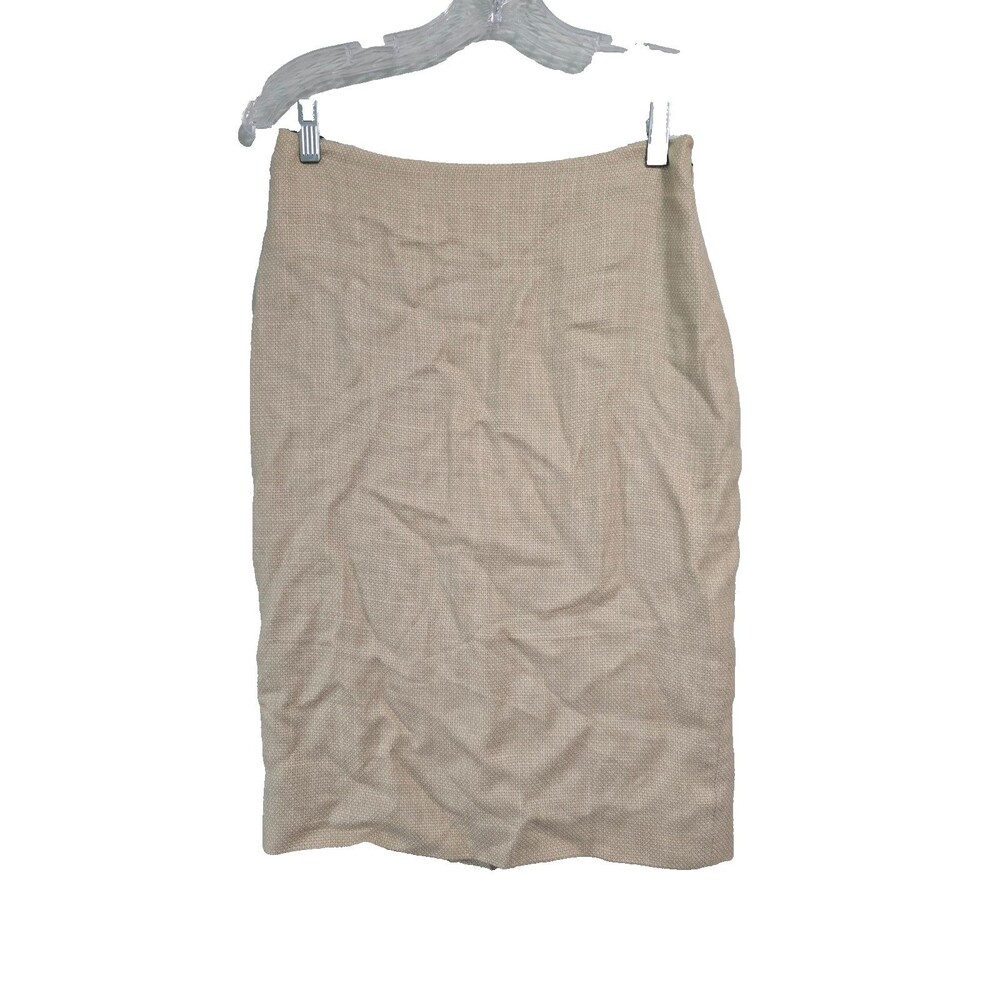 Ralph Lauren Black Label Wool Blend Pencil Skirt Sz 4 Silk Lined Luxury